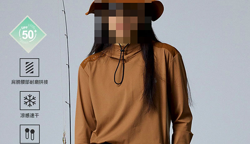 UPF 50+ Quick-Dry Sun Protection Fishing Top, Unisex – product photo