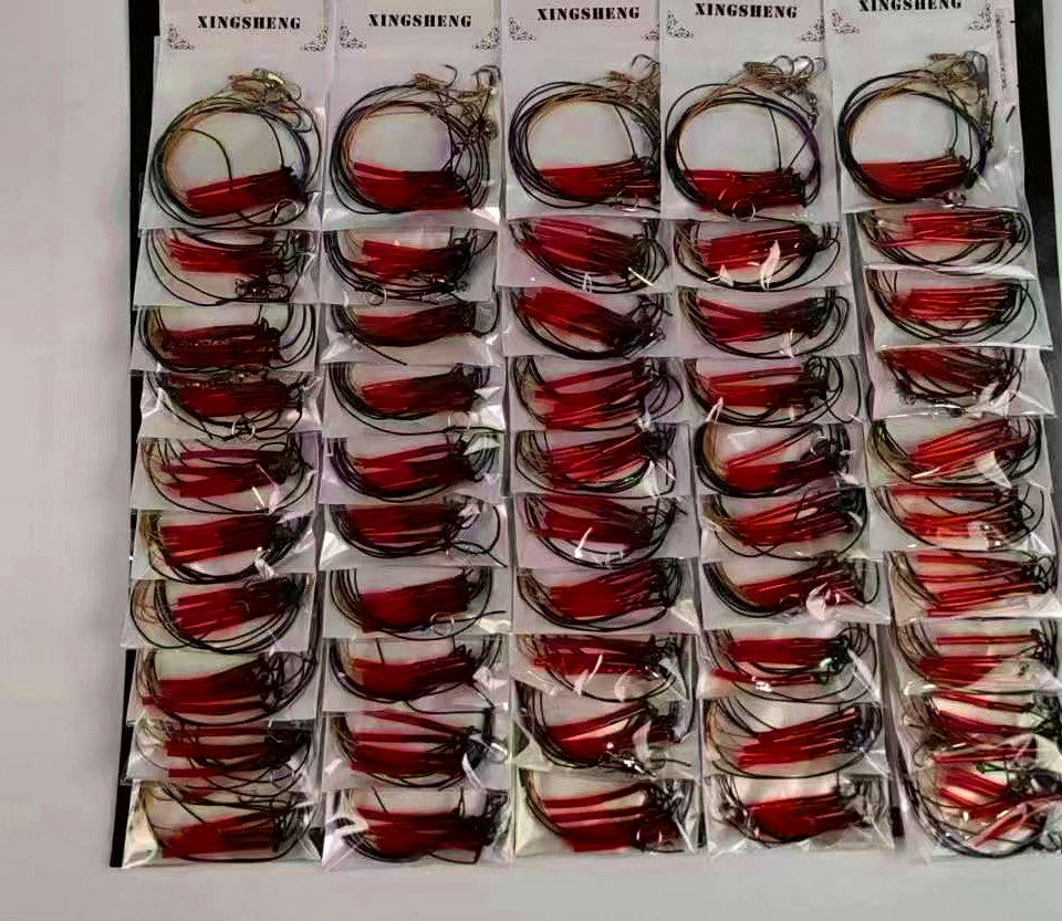5-Hook Bait Rigs, Iseni & Maruseigo Hooks, 50-Set Card – product photo