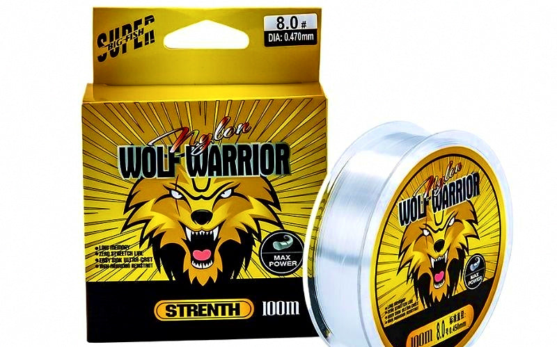 Nylon Fishing Line, 100 m (109 yd) Spool, Sizes #0.8–#10 – product photo