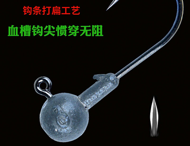 Lead Jig Head Hooks, 2–20 g (0.07–0.71 oz), 50 Pack – product photo