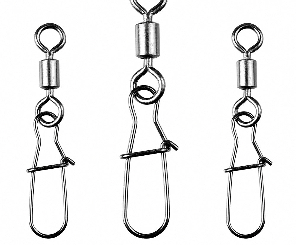 Carbon Steel Snap Swivels, Sizes 14 to 3/0, 1 or 50 Pack – product photo