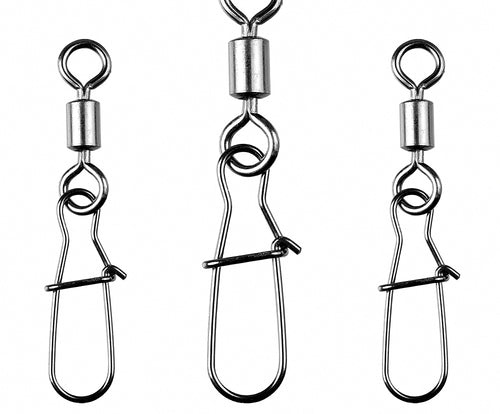 Carbon Steel Snap Swivels, Sizes 14 to 3/0, 1 or 50 Pack – product photo