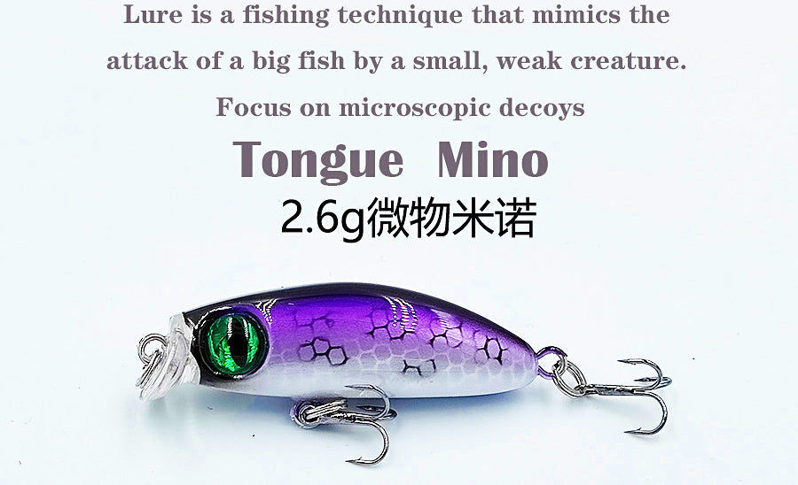 Mini Sinking Minnow Lure, 2.7 g (0.1 oz), Size 16 Trebles – product photo