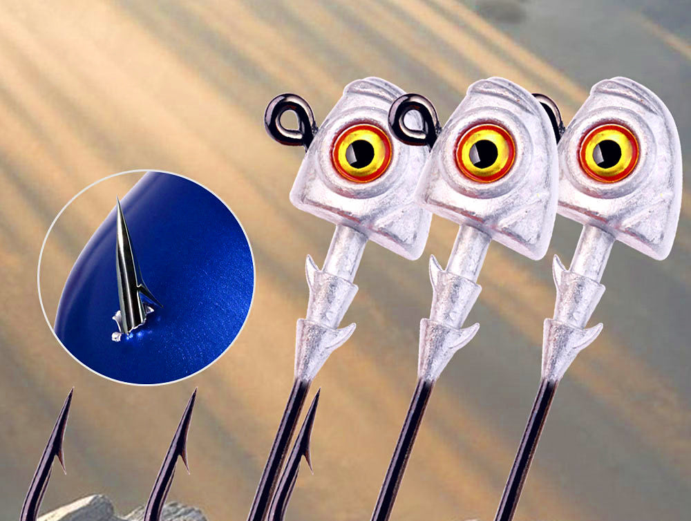 Fish Eye Jig Head Hooks, 3.5–14 g (1/8–1/2 oz), 5-Pack – product photo