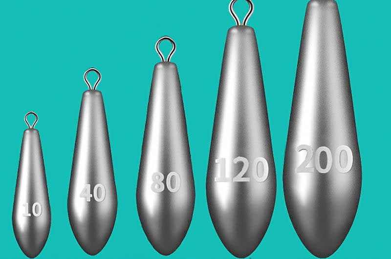 Teardrop Casting Sinker with Eye, 0.35–7 oz (10–200 g) – product photo