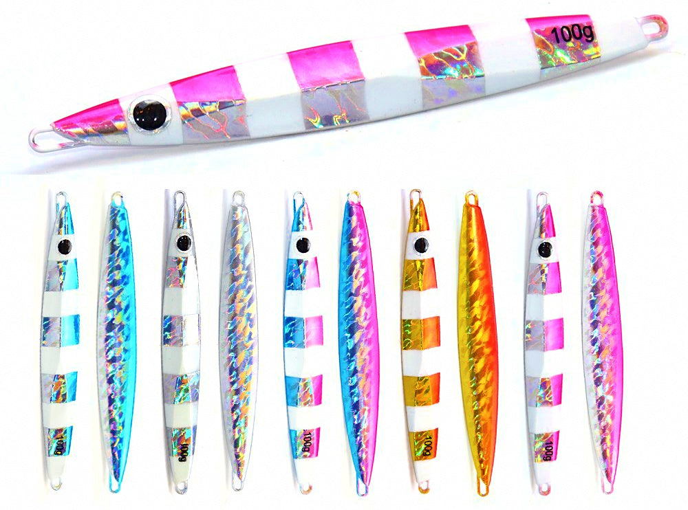 Glow Stripe Slow Pitch Jig, 80-100 g (2.8-3.5 oz) – product photo