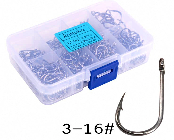 Barbed Eyed Iseni Hook Assortment Kit, 300 pcs – product photo