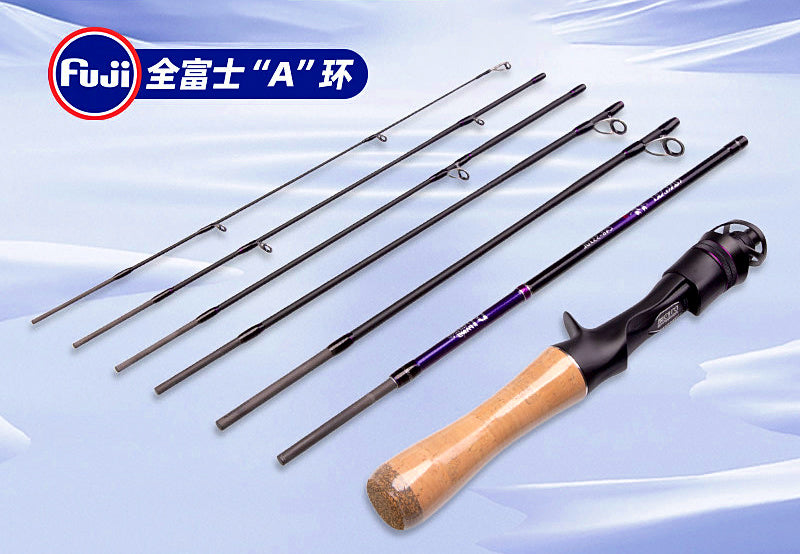7-Piece Carbon Travel Lure Rod, Fast Action, UL/ML – product photo