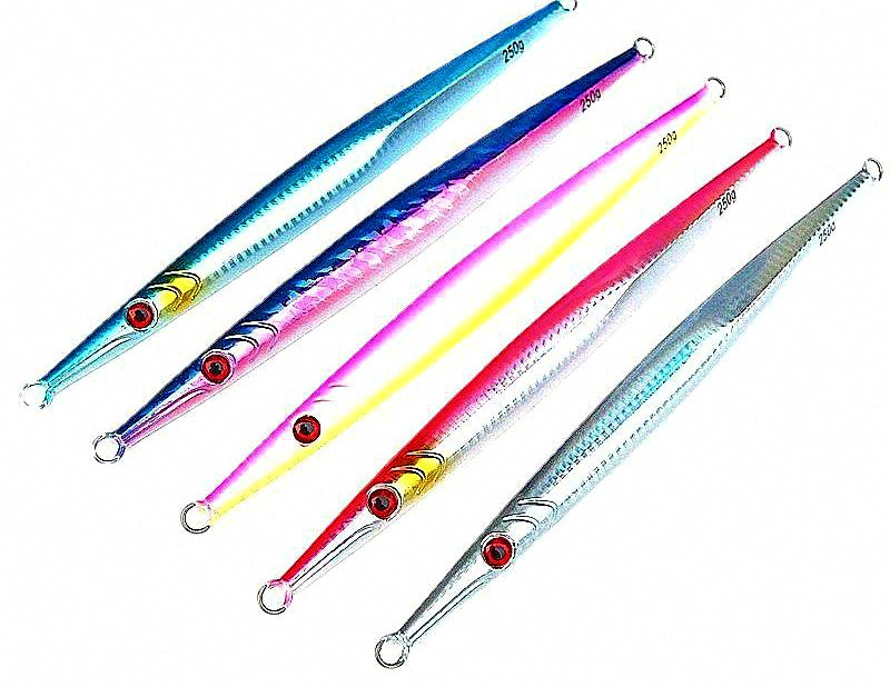 Saltwater Metal Jig, 60–500 g (2.1–17.6 oz), Glow & Chrome – product photo