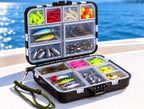 Clear Compartment Tackle Box, 9 or 12 Grid Lure Storage – product photo