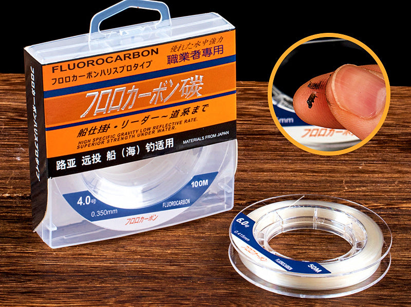 Carbon Leader Line, 50 m or 100 m, No. 0.6–8.0 – product photo