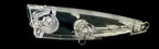 Unpainted Clear Popper Lure Blank, 6.5 cm, 8 g (0.28 oz) – product photo