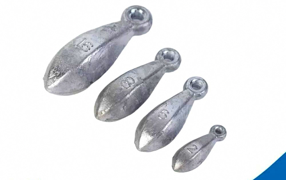Bank Sinker with Eye, Lead, 1/8 to 20 oz (3.4–563 g) – product photo