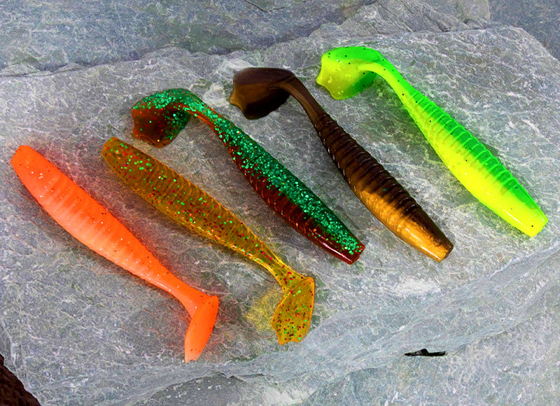 T-Tail Soft Plastic Swimbait, 5.5 or 6.5 cm, 50-Pack – product photo