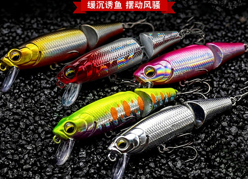 Jointed Sinking Minnow Lure, 3.8 g (0.13 oz) & 8 g (0.28 oz) – product photo
