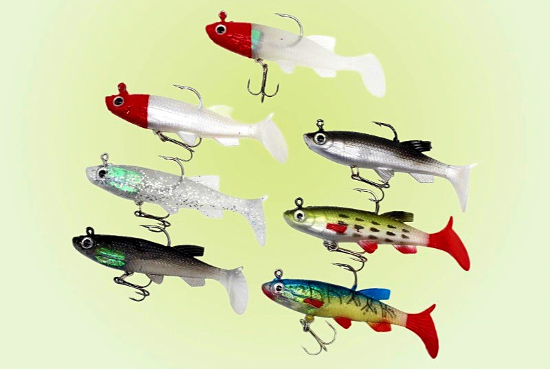 Lead Head Paddle Tail Soft Swimbait, 14 g (0.5 oz), 8 cm – product photo