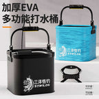 Folding Fishing Bucket with Water Rope, 5-13 L (1.3-3.4 gal)
