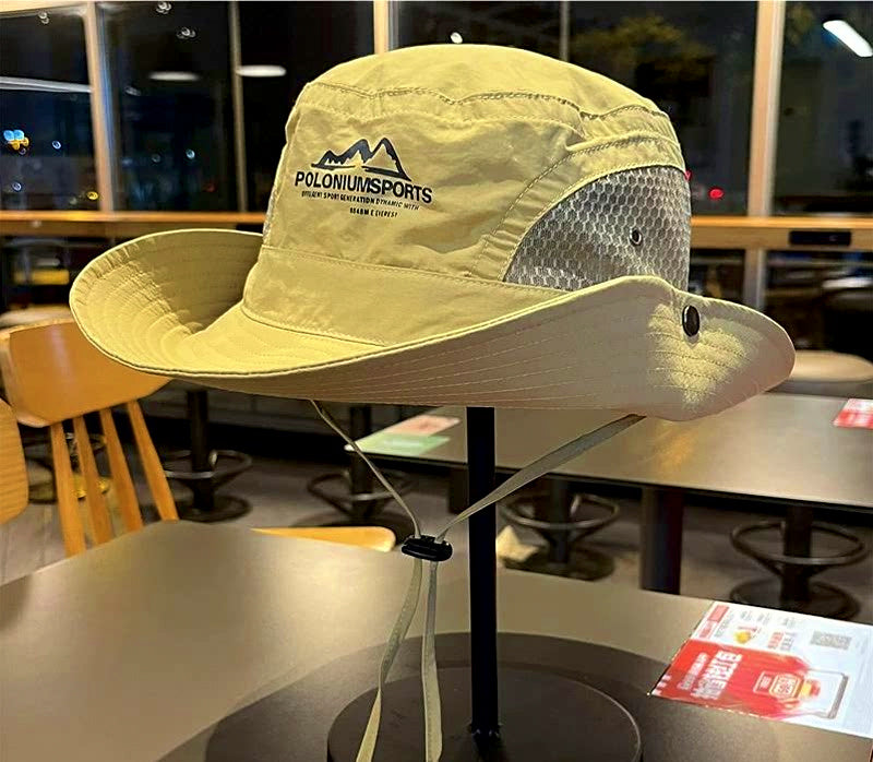 Quick-Dry Wide Brim Bucket Hat, Nylon, Adjustable 56–58 cm – product photo