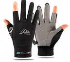 Quick-Dry Sun Fishing Gloves, Half/Full-Finger, Two-Finger Cut – product photo