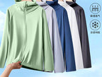 Men's UPF 50+ Hooded Sun Shirt Fishing Jacket, Lightweight – product photo