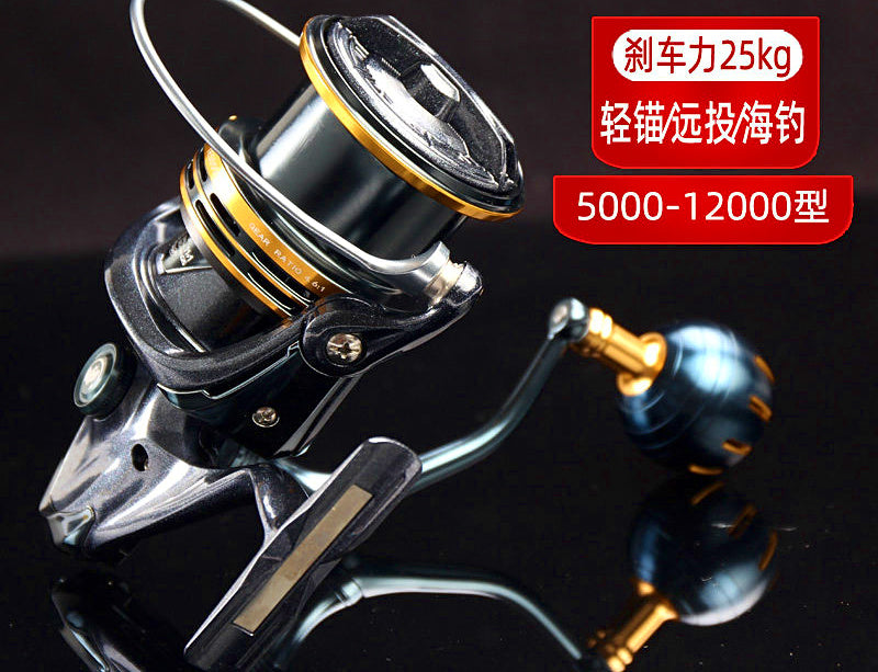 Aluminum Front Drag Spinning Reel, 5000–12000 Sizes – product photo