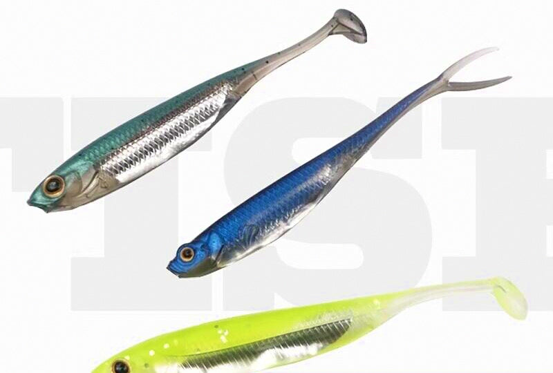 T-Tail & Fork-Tail Soft Plastic Swimbaits, 6-Pack – product photo