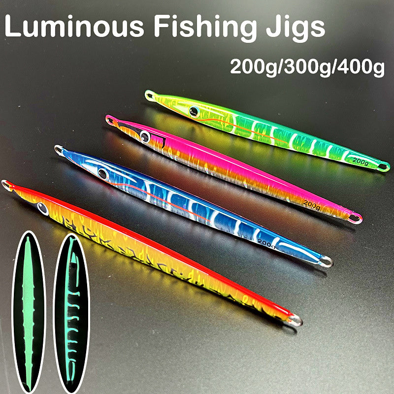 Lead Metal Jig with Squid Hook, 160 g (5.6 oz) & 200 g (7.1 oz) – product photo