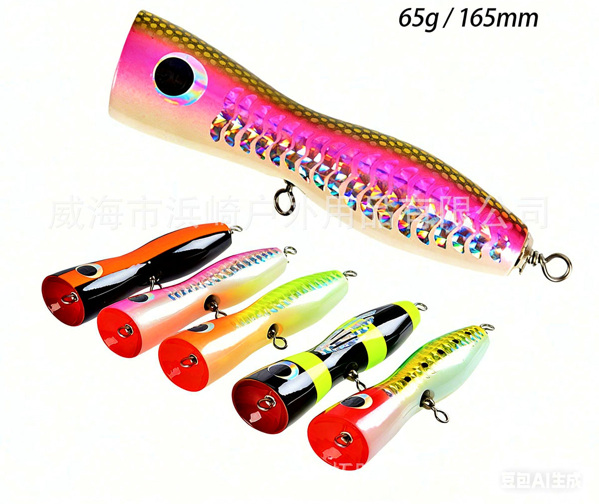 Floating Wood Trolling Lure for GT & Tuna, 65 g (2.3 oz) – product photo