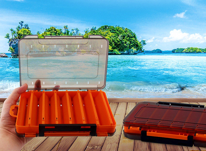 Double-Sided Two-Layer Plastic Lure Box, Portable Tackle Case – product photo