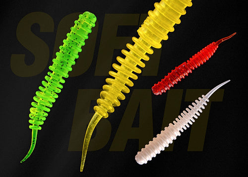 Screw Tail Soft Plastic Lure, Curly Tail Grub, Multiple Colors – product photo