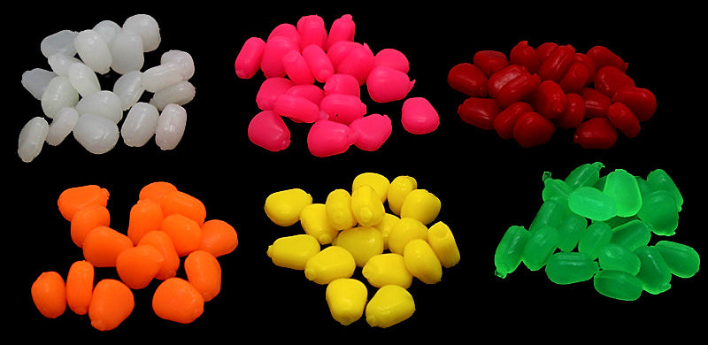 Floating Corn Kernel Lure, 1 cm, 0.3 g (0.01 oz), 6 Colors – product photo