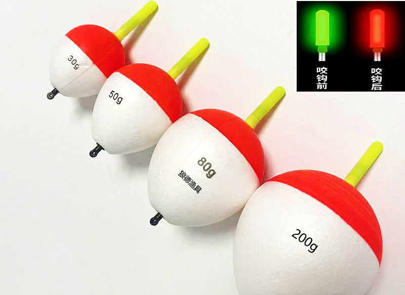 LED Foam Night Fishing Float, 30–200 g (1.1–7 oz) – product photo