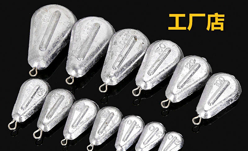 Lead Teardrop Eyelet Sinker, 0.7–10.6 oz (20–300 g) – product photo