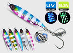 Fast-Retrieve Metal Jig, 40–80 g (1.4–2.8 oz), Glow Colors – product photo