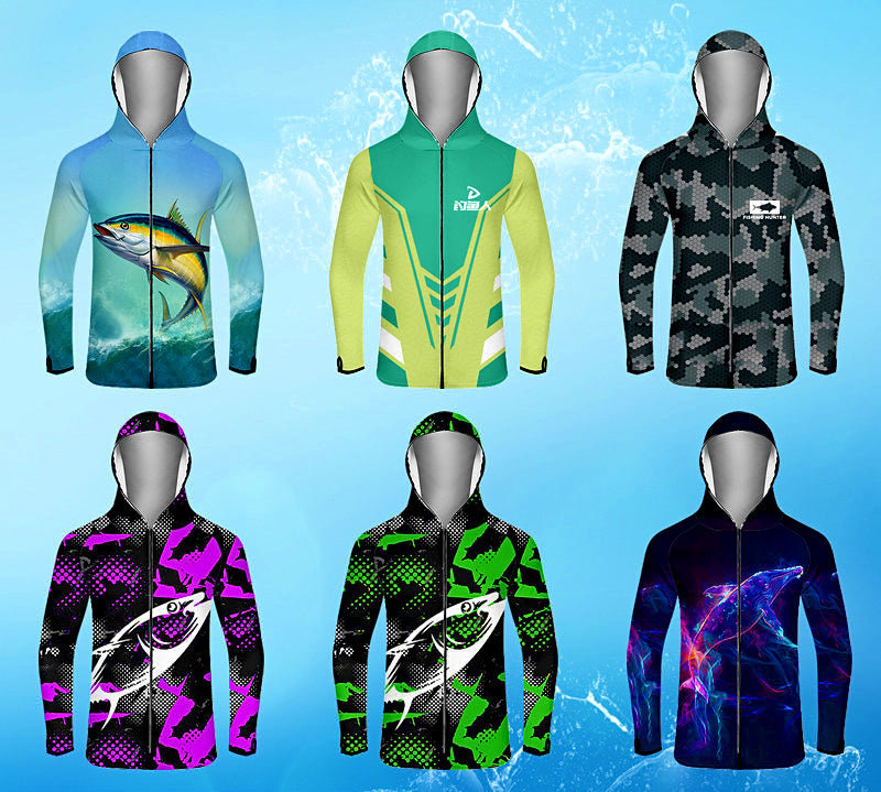 Men's UPF 50+ Fishing Sun Shirt, Ice Silk or Mesh, S-4XL – product photo