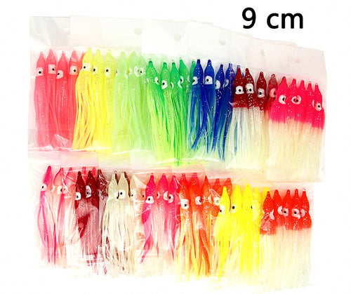 Glow Octopus Skirt Soft Bait, 9 cm (3.5 in), 5-Pack – product photo