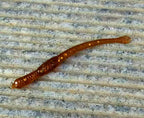 Soft Worm Lure 7.5 cm (3 in), 100-Pack, Brown – product photo