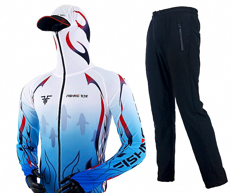Long Sleeve Sun Protection Fishing Shirt, Quick-Dry, Unisex – product photo