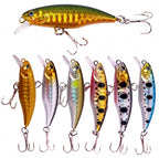Floating Minnow Lure with Rattle, Long Cast, 13 Colors