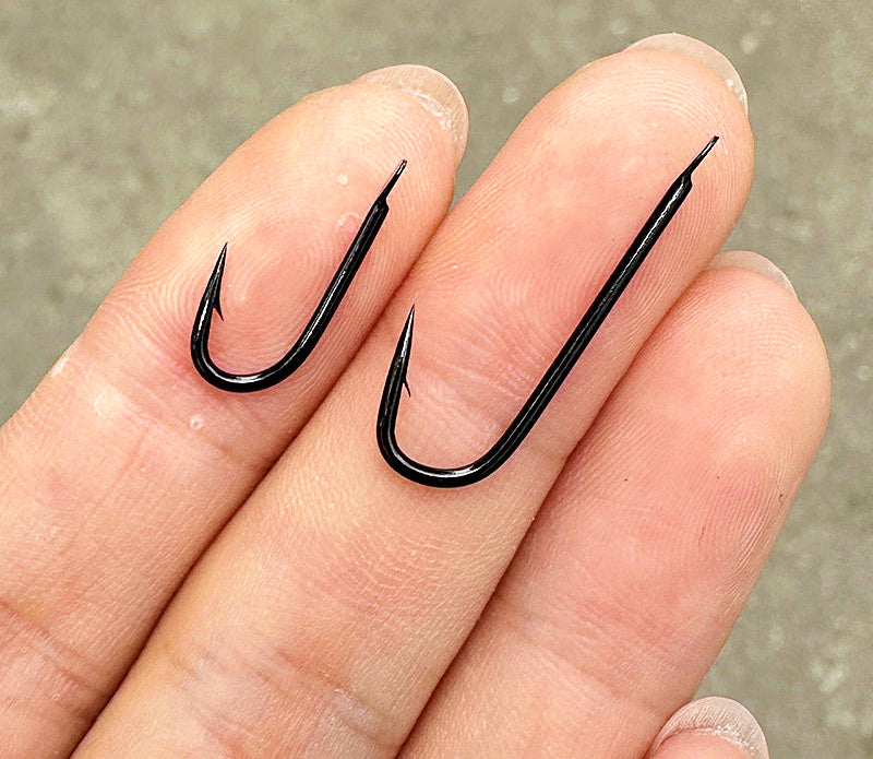Long Shank Barbed Eel Hooks, 50 or 100 Pack – product photo