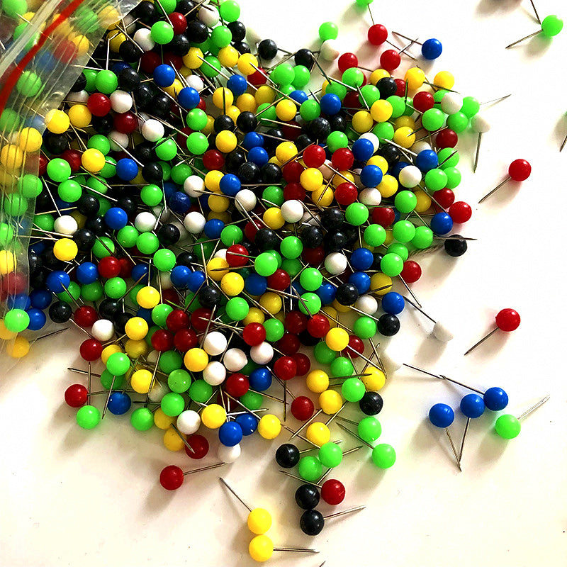 Colored Head Pins for Line Spools & Rig Boxes, 4 mm / 6 mm – product photo