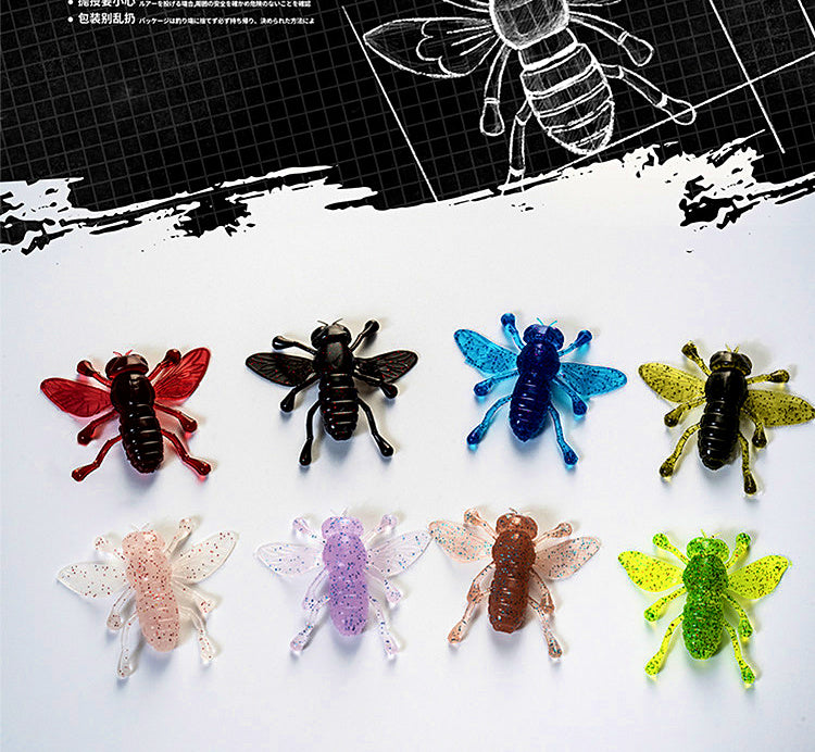 Small Insect Soft Bait, 1.2 in (3 cm), 8-Pack – product photo