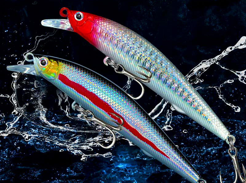 Suspending/Floating Minnow Lure, 70–105 mm, 6.5–13.5 g (0.2–0.5 oz) – product photo