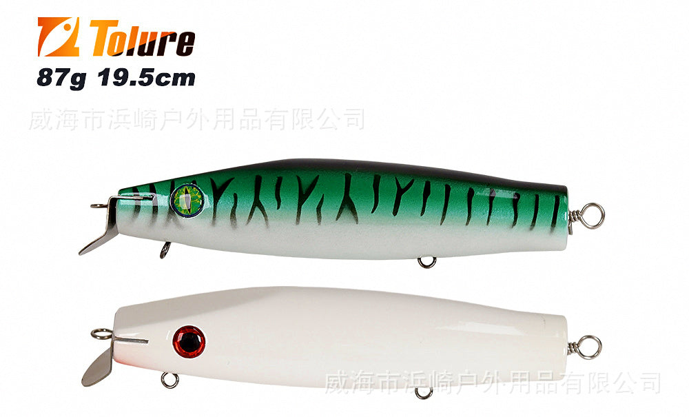 Wooden Minnow Trolling Lure with Diving Lip, 87 g (3.1 oz) – product photo