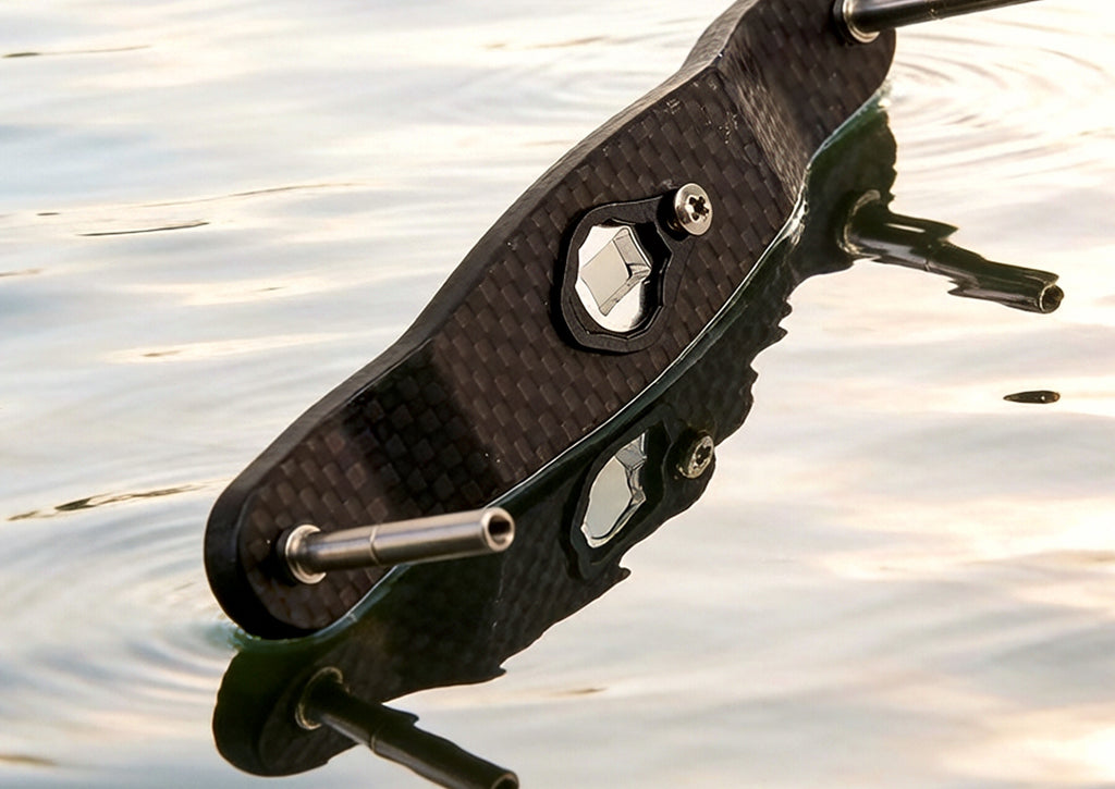 Reinforced Carbon Fiber Reel Handle Arm, 4x7 / 5x8 Shaft – product photo
