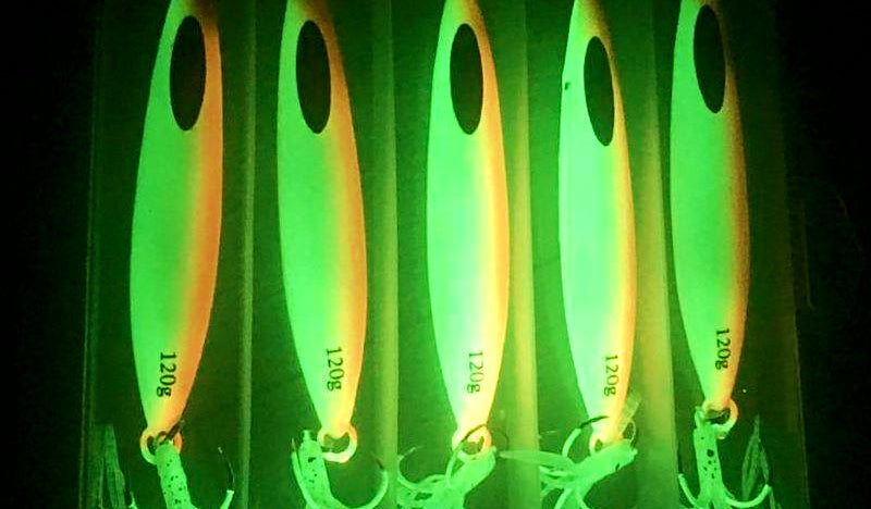Full Glow Metal Jig with Hooks, 80–400 g (2.8–14.1 oz) – product photo
