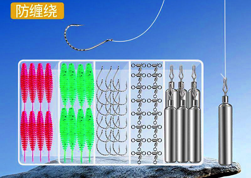 Pre-Rigged Soft Bait Set, 3.5–14 g (0.12–0.49 oz) – product photo