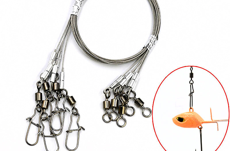 Steel Wire Leader with Loop, Cutlassfish Bite Leader, 30–80 cm – product photo