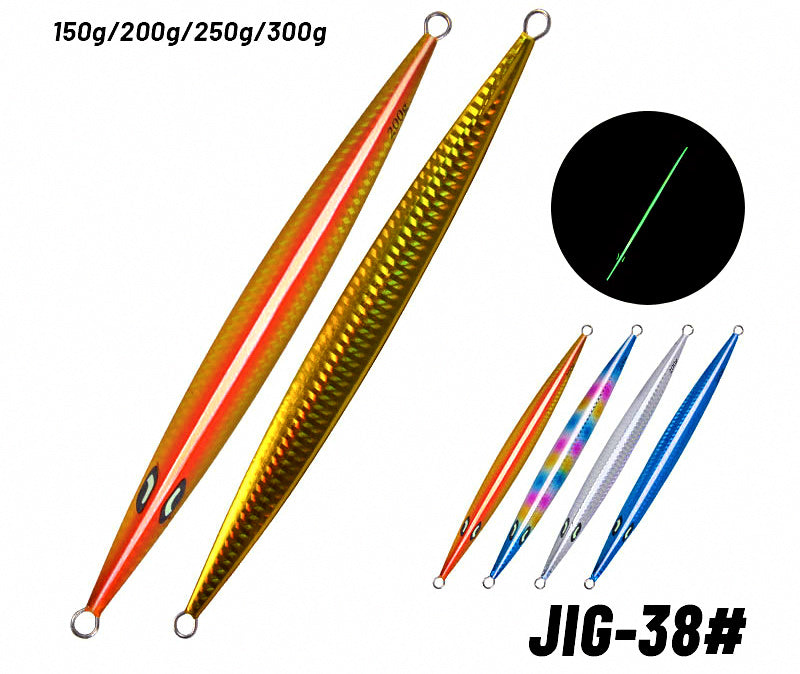 Glow Laser Slow Pitch Jig, 150–400 g (5.3–14.1 oz) – product photo