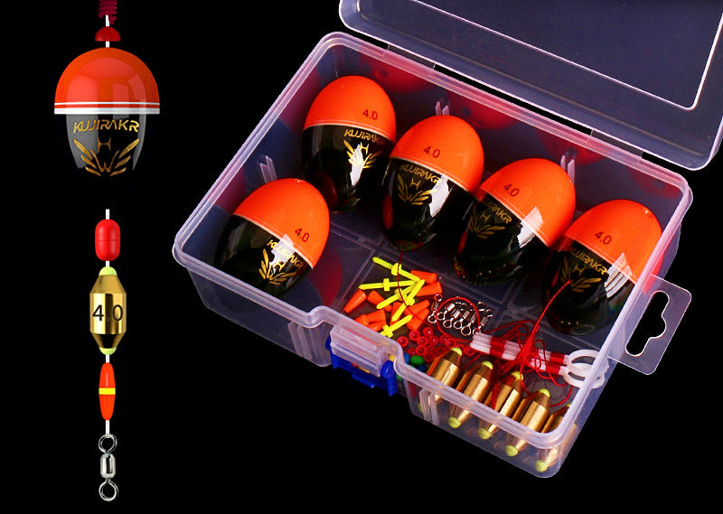 Hard-Tail Sea Fishing Float (Bobber) Rig Set, Yellow or Red – product photo